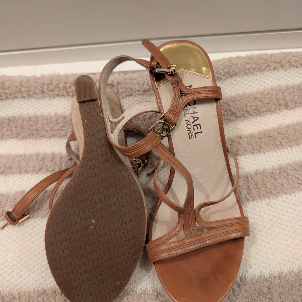 Michael Kors Brown Strappy Sandals